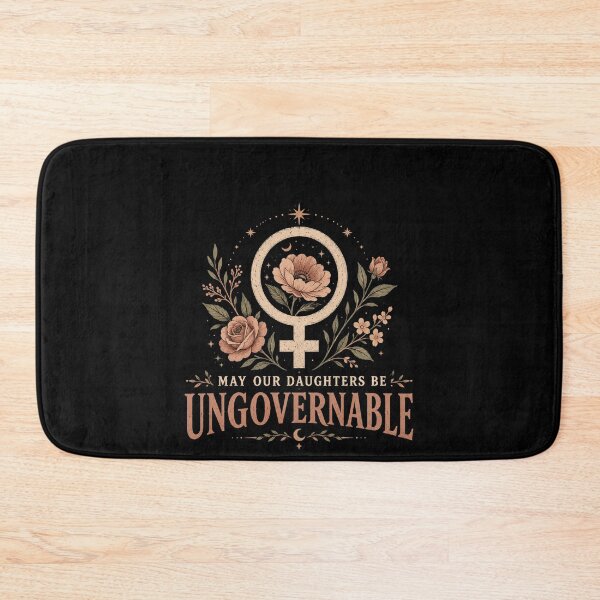 Item preview, May Our Daughters Be Ungovernable – Feminist Floral Women Empowerment Design designed and sold by PosiMCreations.