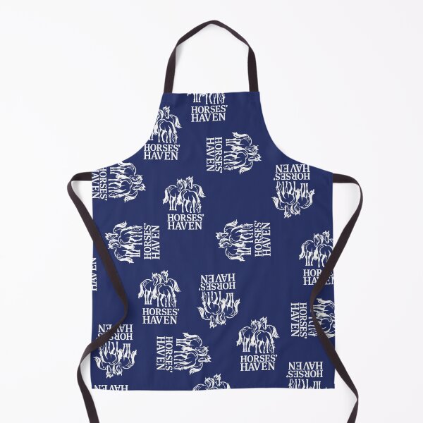 Item preview, Horses Haven Logo (White & Dark Blue) designed and sold by BDBirds.