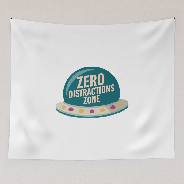 Item preview, UFO Zero Distractions Zone Inspirational Space designed and sold by FWLKIT.