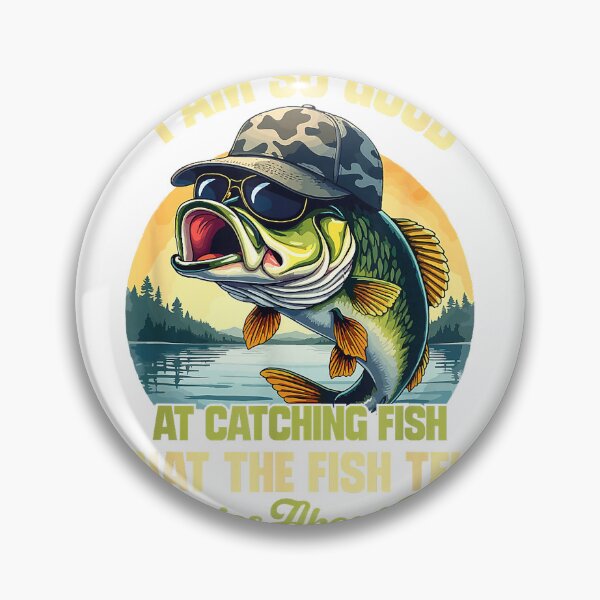 Item preview, I'm So Good At Catching Fish that The Fish Tell Stories T-Shirt designed and sold by Cafe18.