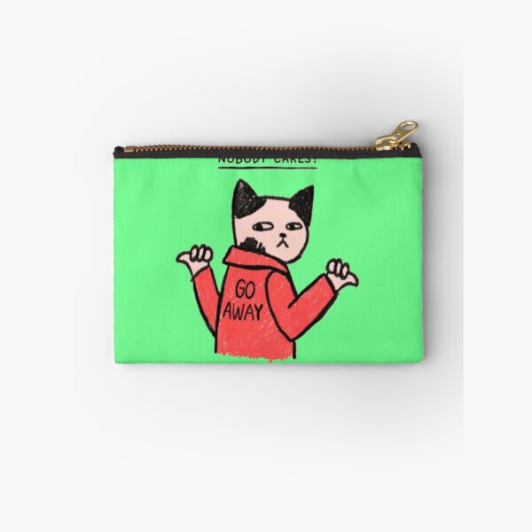Item preview, Nobody Cares Go Away - Funny Sarcastic Introvert Cat designed and sold by GenZFashion000.