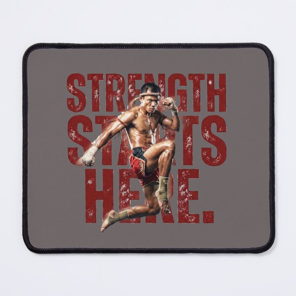 Item preview, Muay Thai Strength Starts Here Fighter T-Shirt Design designed and sold by Ponsak.