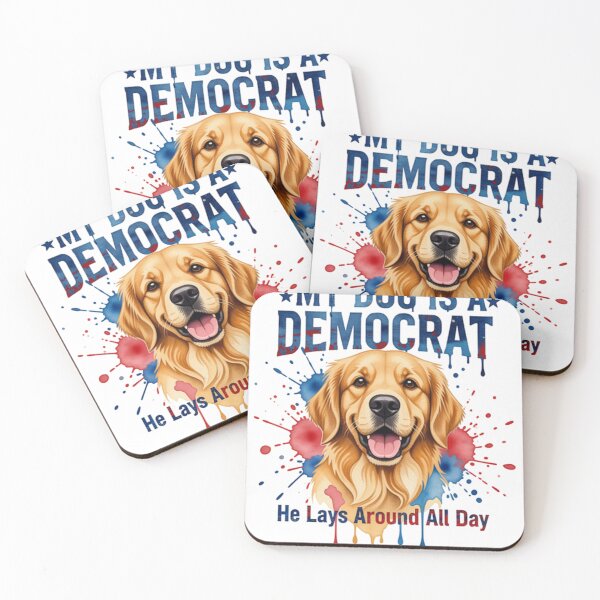 Item preview, My Dog is a Democrat 4 designed and sold by Positive&FunnyThings.