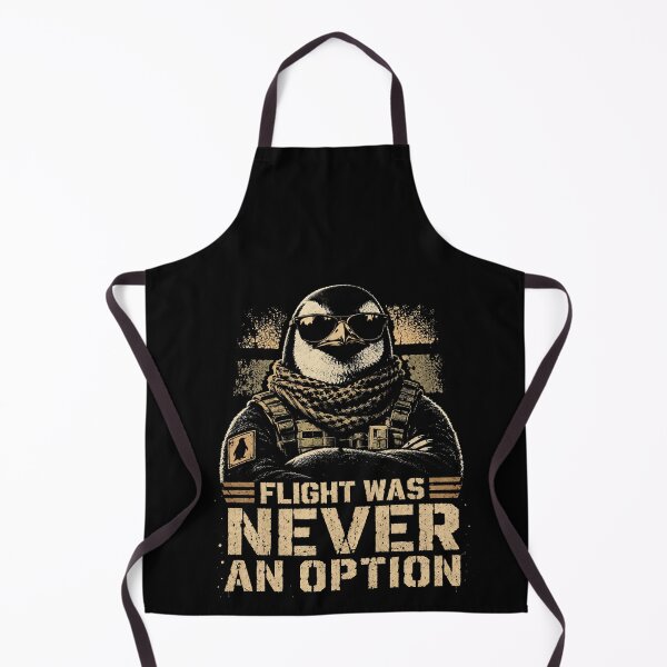 Item preview, Flight Was Never An Option – Funny Tactical Penguin Animal Humor Design designed and sold by PosiMCreations.