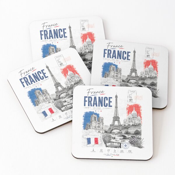 Item preview, France Minimalist Travel Art designed and sold by EdwinkOne.