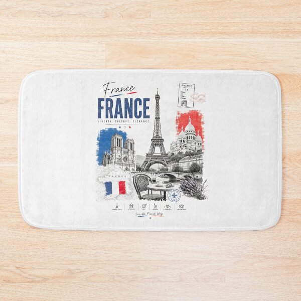 Item preview, France Minimalist Travel Art designed and sold by AtuqStudio.