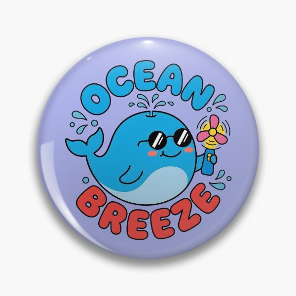 Item preview, Ocean Breeze – Cute Whale Summer Design designed and sold by Sea Gem.