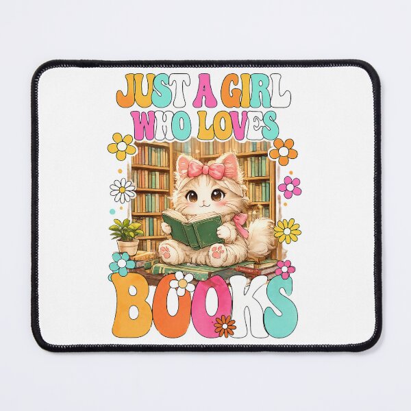 Item preview, Bookworm Cat Reading Books designed and sold by QuiteOrbit.