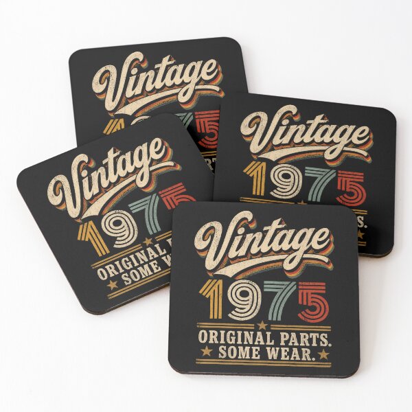 Item preview, Vintage 1975 Original Parts Some Wear Retro Birthday Gift Design designed and sold by msaloyach.