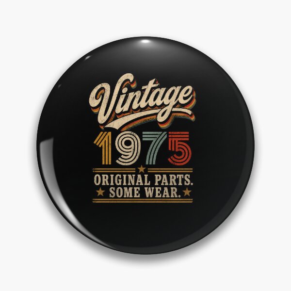 Item preview, Vintage 1975 Original Parts Some Wear Retro Birthday Gift Design designed and sold by msaloyach.