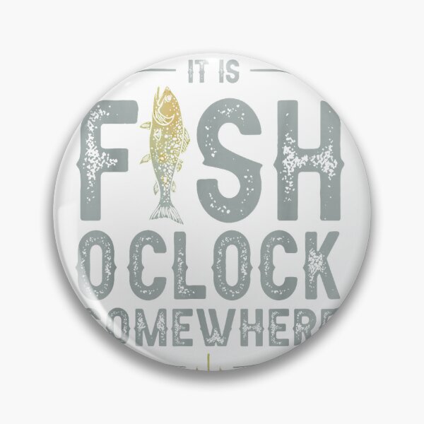 Item preview, It is Fish Oclock Somewhere Funny Fisherman Bass Fish T-Shirt designed and sold by bauchbryan.
