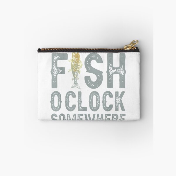 Item preview, It is Fish Oclock Somewhere Funny Fisherman Bass Fish T-Shirt designed and sold by bauchbryan.