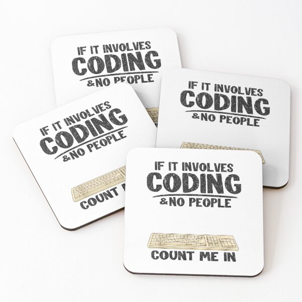 Item preview, If It Involves Coding & No People Count Me In Programmer T-Shirt designed and sold by ShadowPlace.