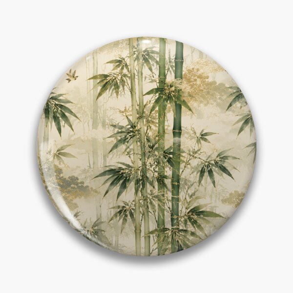 Item preview, Japanese Bamboo Forest Gold Pattern designed and sold by PatternFranzy.