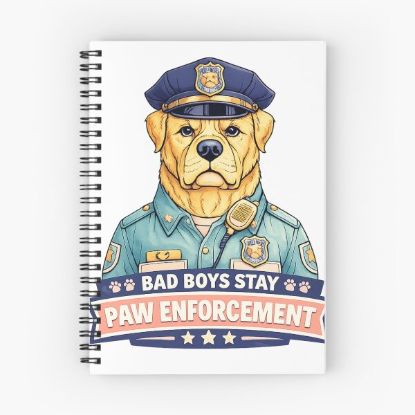 Item preview, Paw Enforcement Shirt – Bad Boys Stay Funny Dog Cop designed and sold by SoftSproutstu.