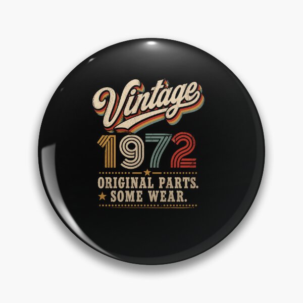 Item preview, Vintage 1972 Original Parts Some Wear Retro Birthday Gift for People Born in 1972 designed and sold by msaloyach.