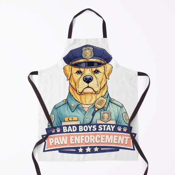Item preview, Paw Enforcement Shirt – Bad Boys Stay Funny Dog Cop designed and sold by SoftSproutstu.