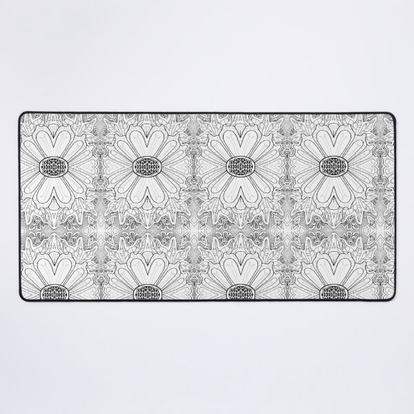 Item preview, Zentangle Rhombuses and flowers pattern designed and sold by StaticAlien.