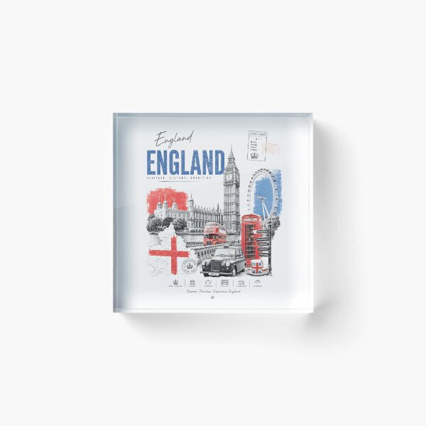 Item preview, England Minimalist Travel Art designed and sold by EdwinkOne.