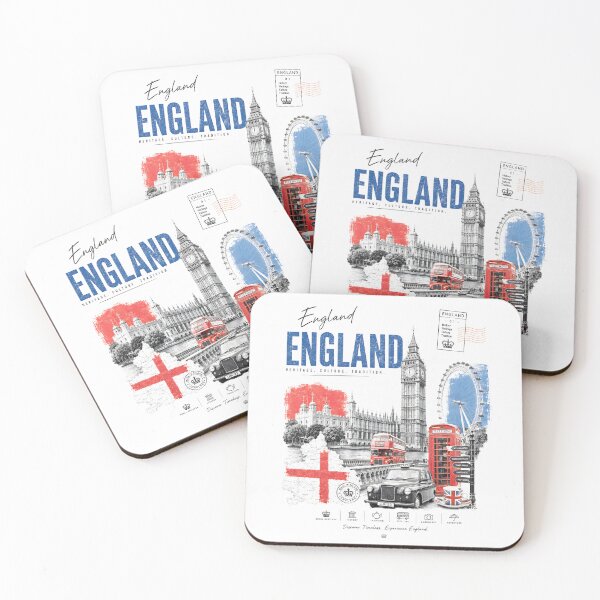 Item preview, England Minimalist Travel Art designed and sold by EdwinkOne.