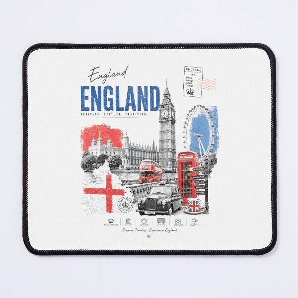 Item preview, England Minimalist Travel Art designed and sold by AtuqStudio.