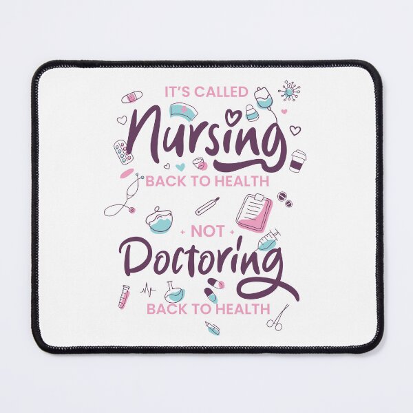 Item preview, Nurse gift: Nursing back to health - Medical doodle design (on light colors) designed and sold by messy-nessie.
