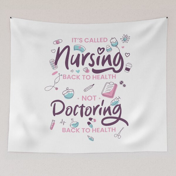 Item preview, Nurse gift: Nursing back to health - Medical doodle design (on light colors) designed and sold by messy-nessie.