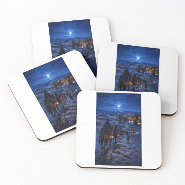 Item preview, Moonlit Caravan Journey Through the Desert designed and sold by TaiwoDesigns.