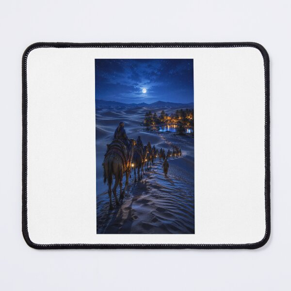 Item preview, Moonlit Caravan Journey Through the Desert designed and sold by TaiwoDesigns.