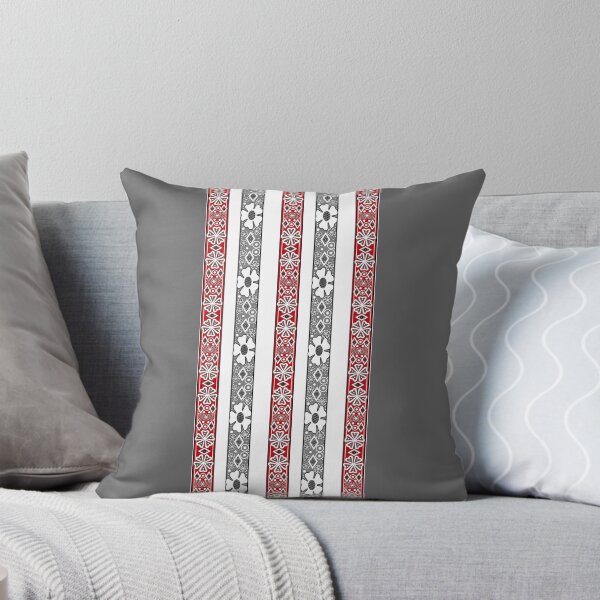 Item preview, Decorative lace stripe ornament on gray background designed and sold by fuzzyfox.
