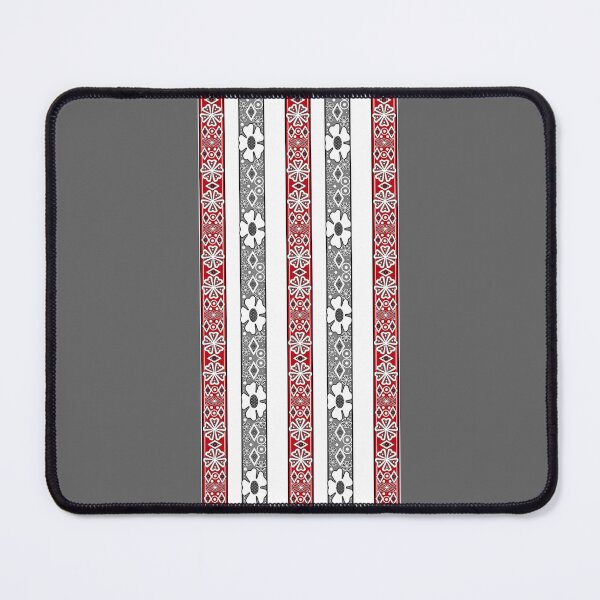 Item preview, Decorative lace stripe ornament on gray background designed and sold by fuzzyfox.