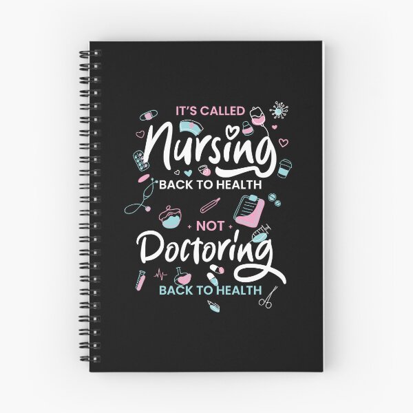 Item preview, Nurse gift: Nursing back to health - Medical doodle design (on dark colors) designed and sold by messy-nessie.