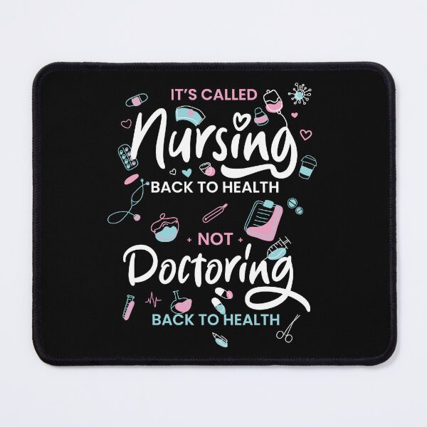 Item preview, Nurse gift: Nursing back to health - Medical doodle design (on dark colors) designed and sold by messy-nessie.