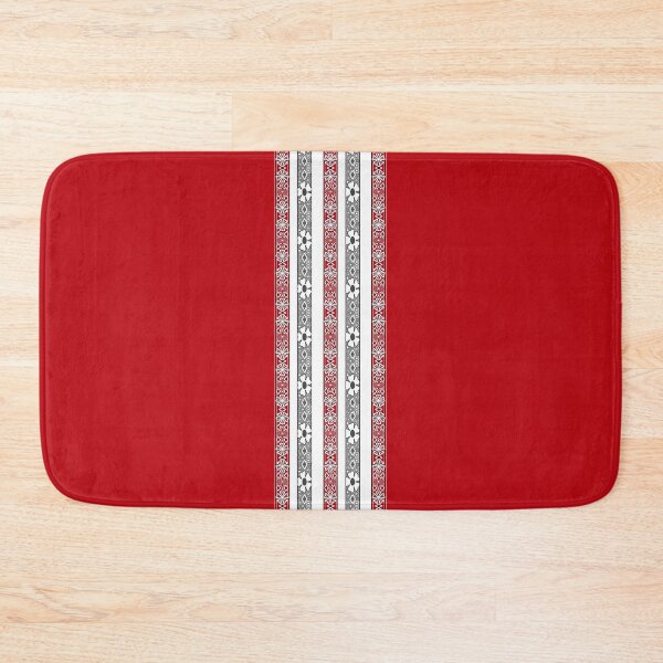 Item preview, Decorative lace stripe ornament on red background designed and sold by fuzzyfox.
