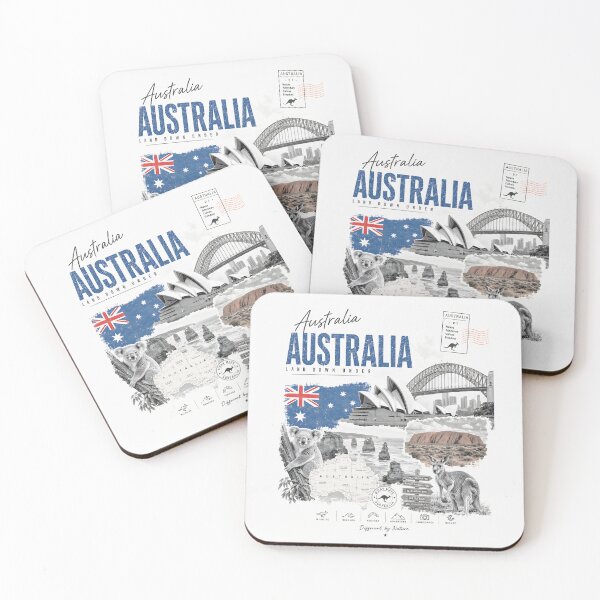 Item preview, Australia Minimalist Travel Art designed and sold by EdwinkOne.
