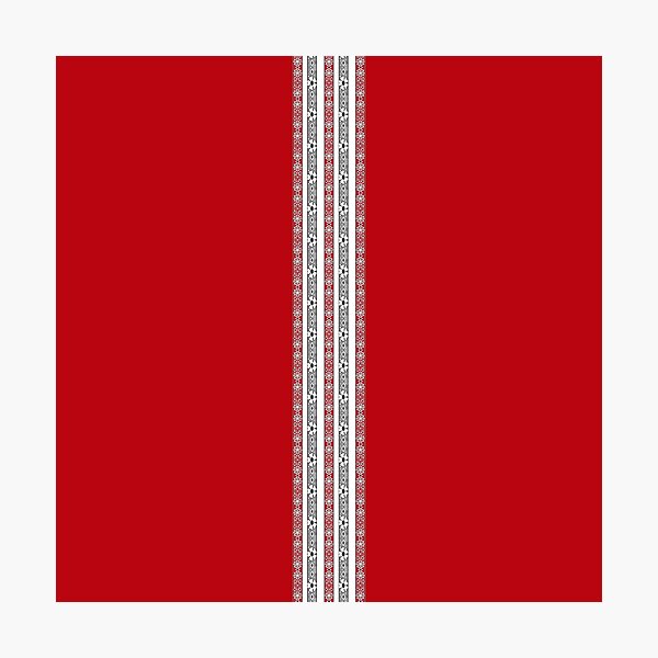 Item preview, Decorative lace stripe ornament on red background designed and sold by fuzzyfox.