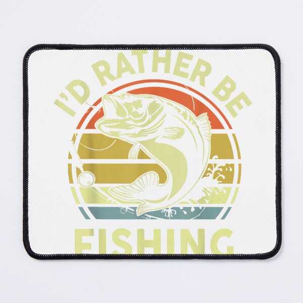 Item preview, Men's Fishing Id Rather Be Fishing Graphic Tee Funny Fishing T-Shirt designed and sold by SavsMerch.