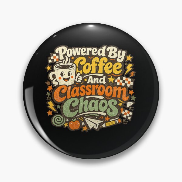Item preview, Powered By Coffee And Classroom Chaos Mug | Funny Teacher Coffee Cup For Teachers Back To School Gift designed and sold by FestivityFinds.