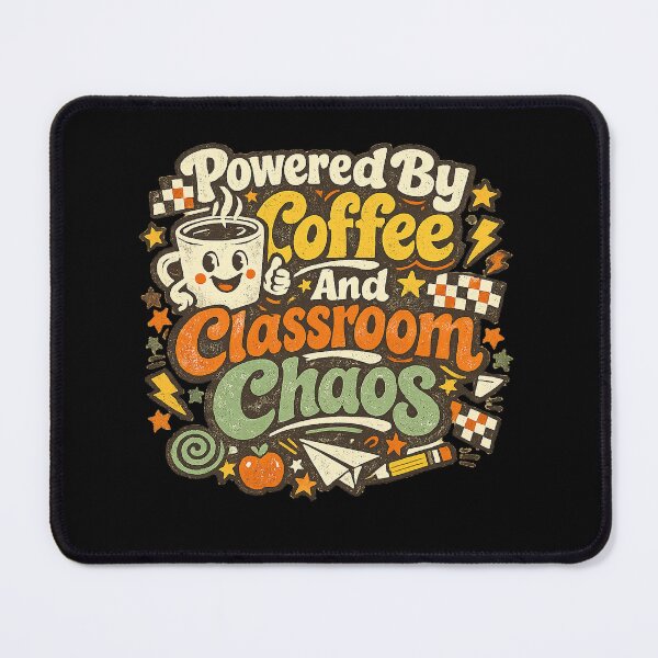 Item preview, Powered By Coffee And Classroom Chaos Mug | Funny Teacher Coffee Cup For Teachers Back To School Gift designed and sold by FestivityFinds.