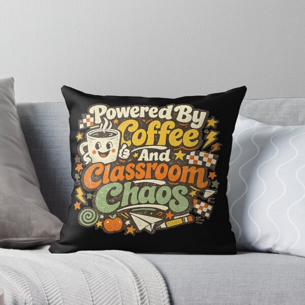 Item preview, Powered By Coffee And Classroom Chaos Mug | Funny Teacher Coffee Cup For Teachers Back To School Gift designed and sold by FestivityFinds.