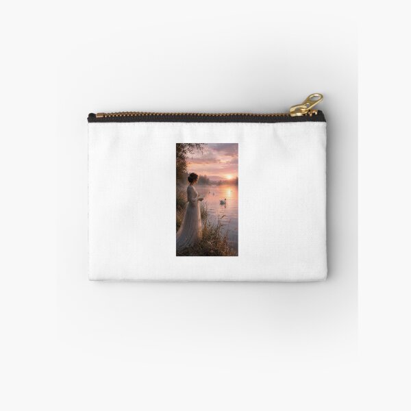 Item preview, The Swan Lake Letter Romantic Dawn Illustration designed and sold by TaiwoDesigns.