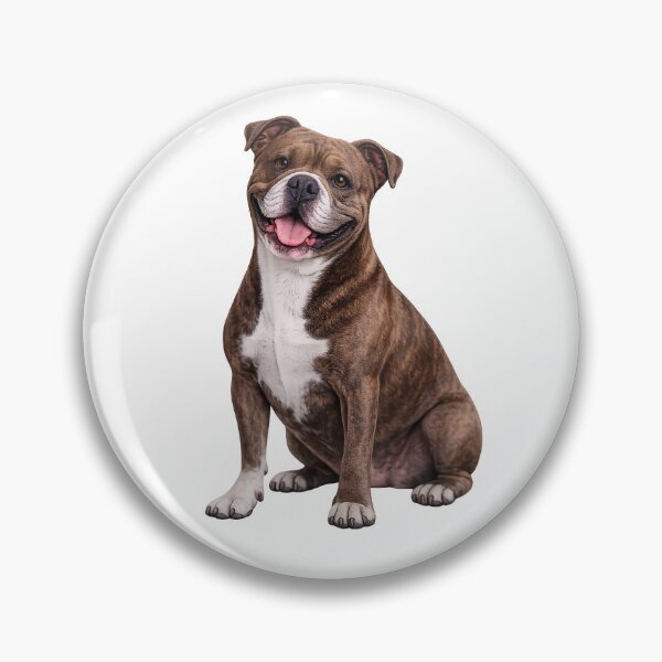 Item preview, Brown Pitbull Terrier Dog designed and sold by BackgroundND.