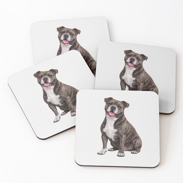 Item preview, Brindle Pitbull Terrier Dog designed and sold by BackgroundND.