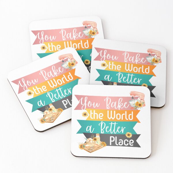 Item preview, You Bake the World a Better Place Sticker designed and sold by Usagi-Kun.