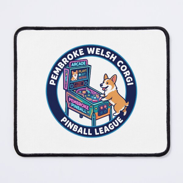 Item preview, Pembroke Welsh Corgi Pinball League Retro Arcade Machine designed and sold by PictoVibe.