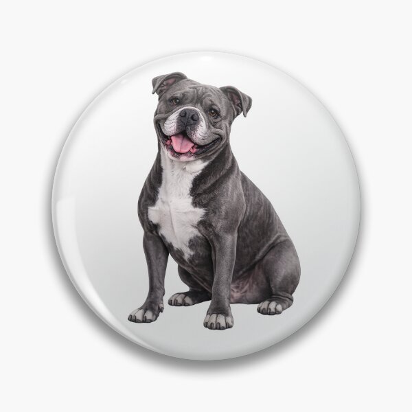 Item preview, Gray Pitbull Terrier Dog designed and sold by BackgroundND.