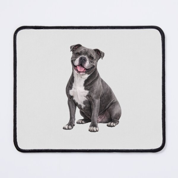 Item preview, Gray Pitbull Terrier Dog designed and sold by BackgroundND.