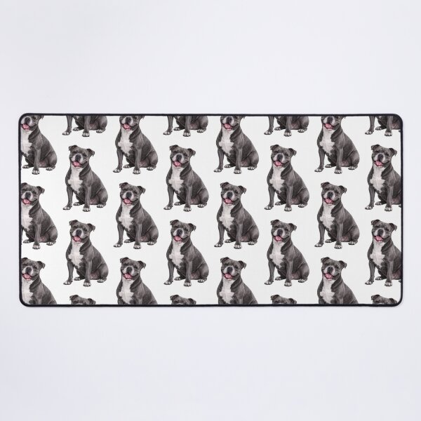 Item preview, Gray Pitbull Terrier Dog designed and sold by BackgroundND.
