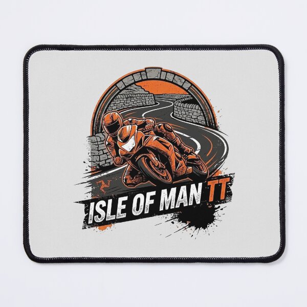 Item preview, Isle of Man TT Road Racing Orange Superbike Emblem designed and sold by KiwiRider.