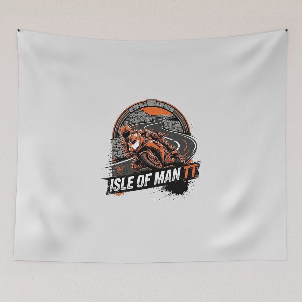 Item preview, Isle of Man TT Road Racing Orange Superbike Emblem designed and sold by KiwiRider.